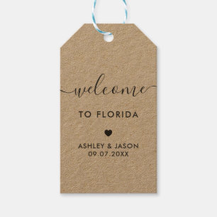 Welcome Tag, Wedding Welcome Bag Gift Tags, Kraft Tags