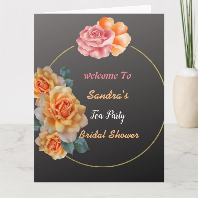 welcome tea party   card (Front)