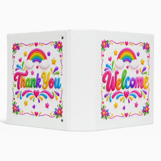 Welcome Thank you Binder