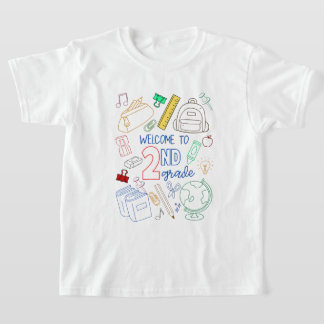 Welcome to 2nd Grade Shirt Doodle Back to School