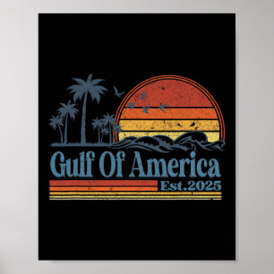 Welcome To America Gulf - Gulf Of Mexico 2025 Vint Poster