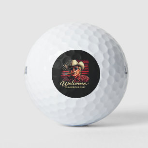 Welcome to America's Gulf Funny Trump America Golf Balls