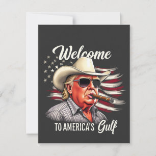 Welcome to America's Gulf Trump East Cost Mexico Holiday Card