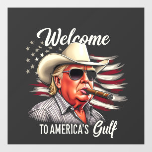 Welcome to America's Gulf Trump East Cost Mexico Window Cling