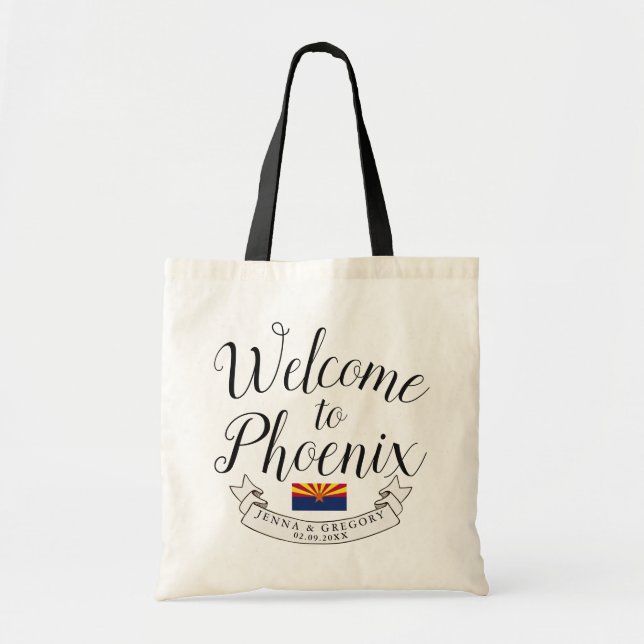 Welcome to Arizona | Destination Wedding Favour Tote Bag (Front)