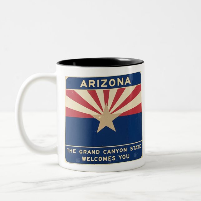 Welcome to Arizona Two-Tone Coffee Mug (Left)