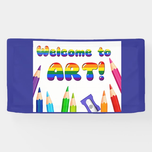 Welcome to Art Classroom Banner (Horizontal)