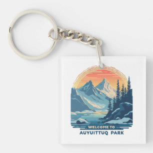 Welcome to Auyuittuq National Canadian Park Keychain