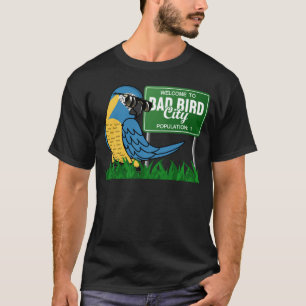 Welcome To Bad Bird City I Blue throated Macaw T-Shirt