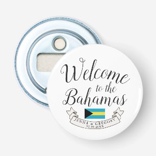 Welcome to Bahamas   Destination Wedding Custom Bottle Opener
