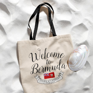 Welcome to Bermuda Destination Wedding Favour Tote Bag