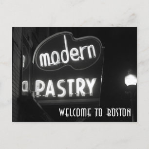 Welcome To Boston - neon noir Postcard