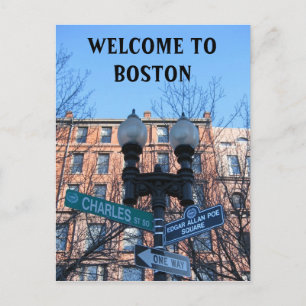Welcome To Boston Postcard