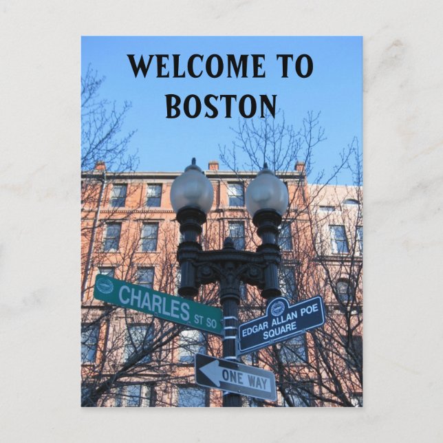 Welcome To Boston Postcard (Front)