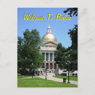 Welcome To Boston Postcard