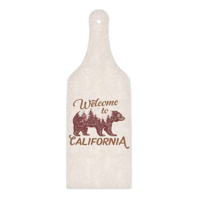 Welcome to California Bear Forest  Cutting Board (Front)