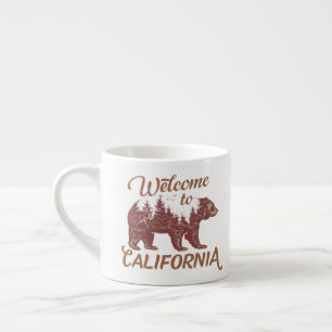 Welcome to California Bear Forest Espresso Cup