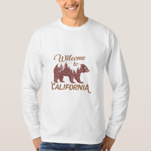 Welcome to California Bear Forest Paper  T-Shirt