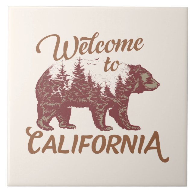 Welcome to California Bear Tile (Front)