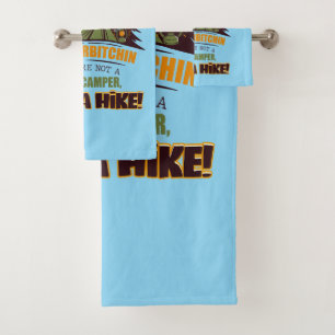 Welcome To Camp Quitcherbitchin Happy Camper Bath Towel Set