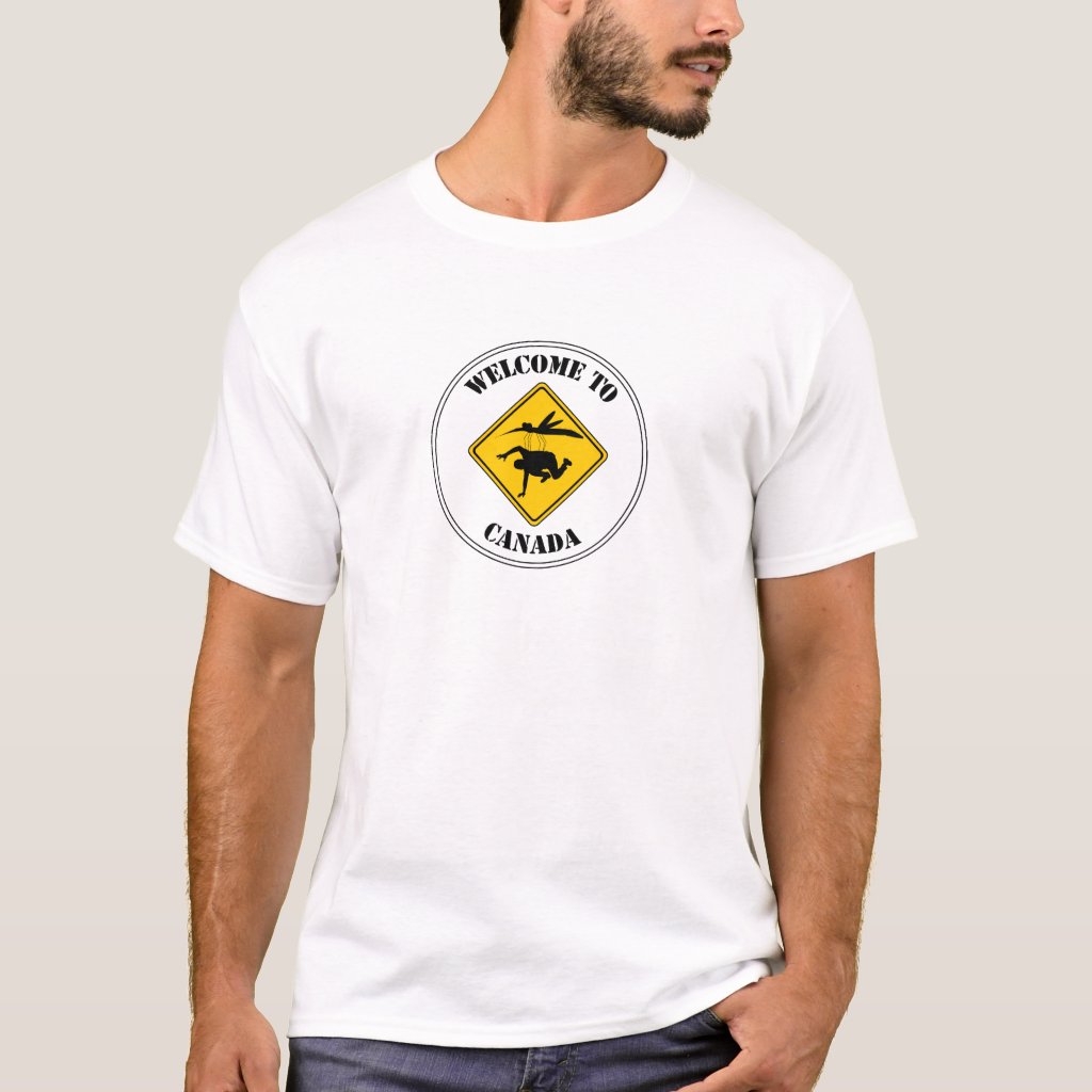 Welcome to Canada Mosquito Warning Sign T-Shirt