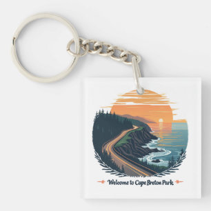 Welcome to Cape Breton Highlands National Park Keychain