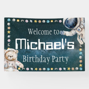 Welcome to Child's Name Birthday Party Sign Banner