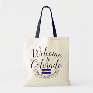 Welcome to Colorado   Destination Wedding Custom Tote Bag