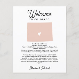 Welcome to COLORADO  Letter & Itinerary ANY COLOR