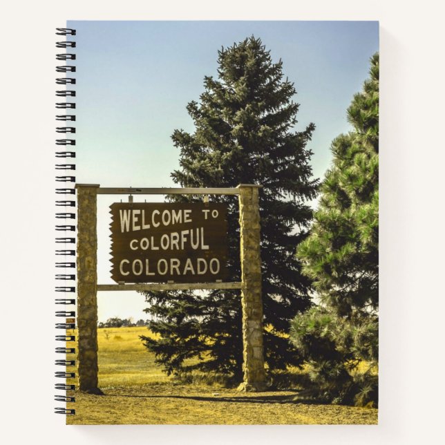 Welcome to Colourful Colorado Notebook (Front)