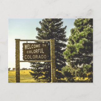 Welcome to Colourful Colorado Postcard