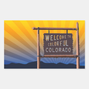 welcome to colourful colorado sticker