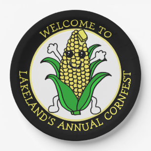 Welcome to Cornfest Personalized   Paper Plate