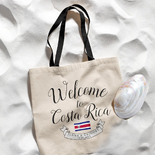 Welcome to Costa Rica   Destination Wedding Custom Tote Bag