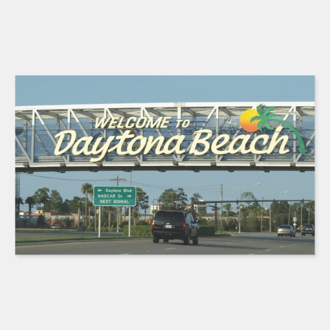 Welcome to Daytona Beach Sticker (Front)