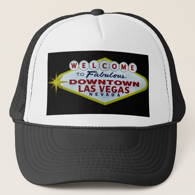 Welcome to Downtown Las Vegas Trucker Hat (Front)