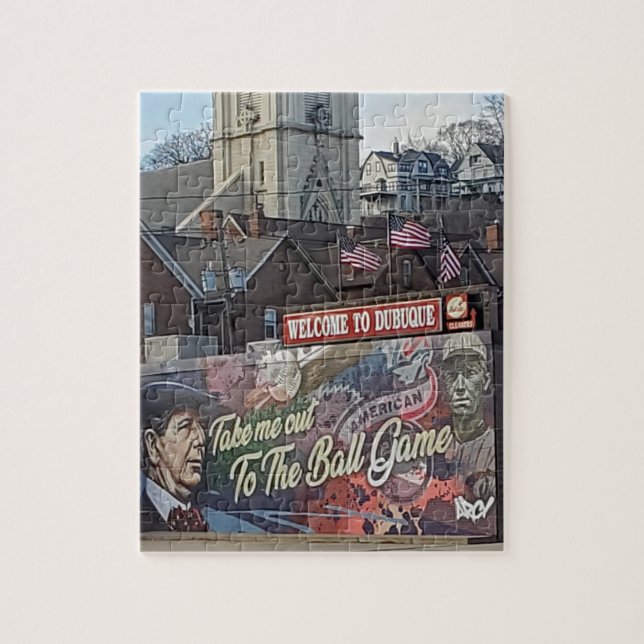 Welcome to Dubuque, Iowa Keepsake Souvenir  Jigsaw Puzzle (Vertical)