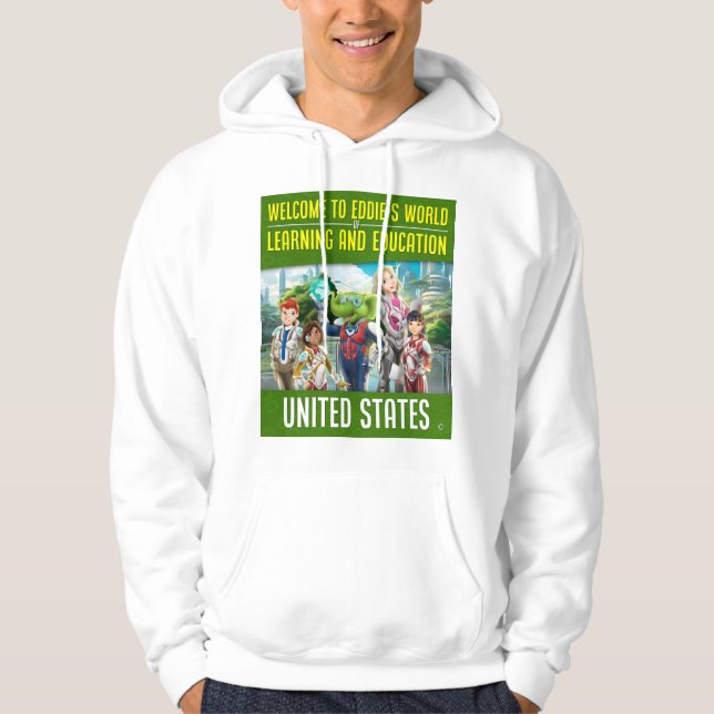 Welcome to Eddie's World of Learning and Education Hoodie (Front)