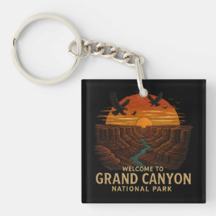 Welcome to Embroidery Grand Canyon National USA  Keychain