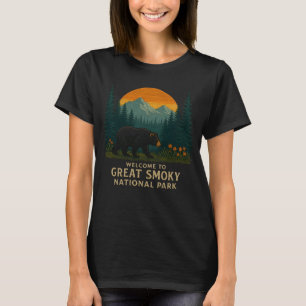 Welcome to Embroidery Great Smoky Mountains Park T-Shirt