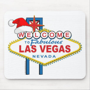 Welcome to Fabulous Las Vegas Christmas Mouse Pad