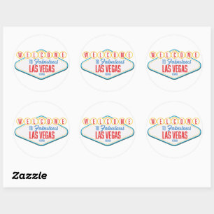 Welcome to Fabulous las vegas Classic Round Sticker