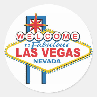 Welcome to Fabulous Las Vegas Classic Round Sticker