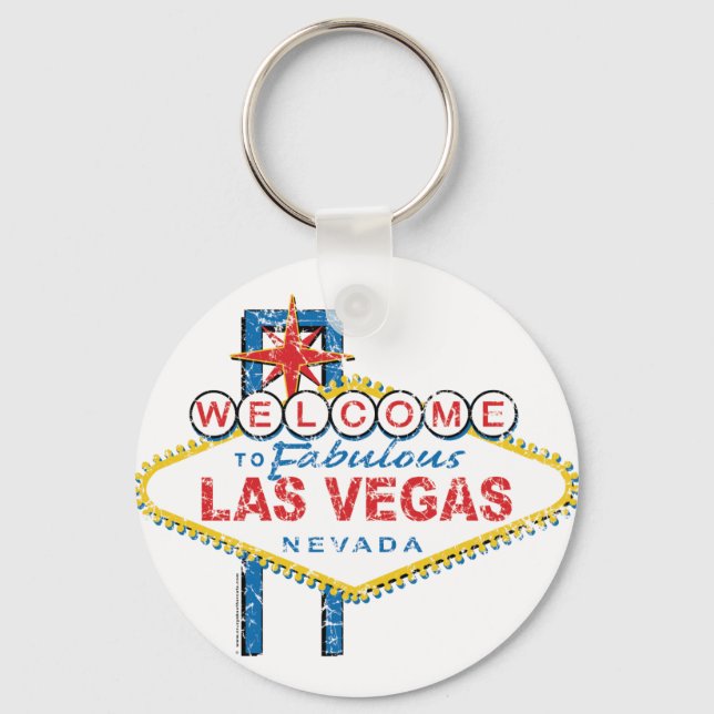 Welcome to Fabulous Las Vegas Keychain (Front)