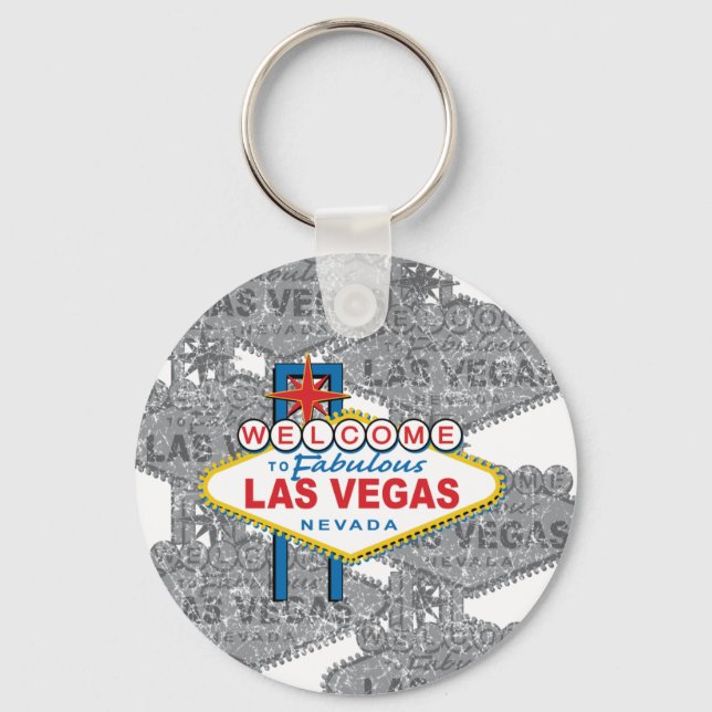 Welcome to Fabulous Las Vegas Keychain (Front)