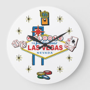Welcome to Fabulous Las Vegas Large Clock