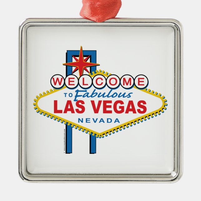 Welcome to Fabulous Las Vegas Metal Ornament (Front)