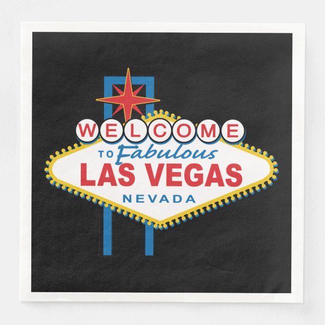 Welcome to Fabulous Las Vegas Napkin (Front)