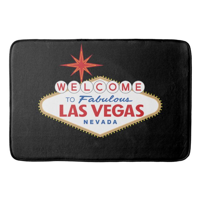 Welcome to Fabulous Las Vegas, Nevada Bath Mat (Front)