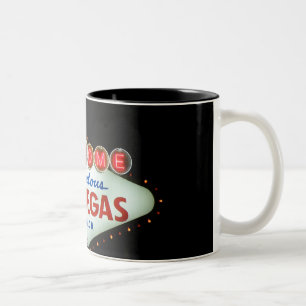 Welcome to Fabulous Las Vegas - Nevada Two-Tone Coffee Mug